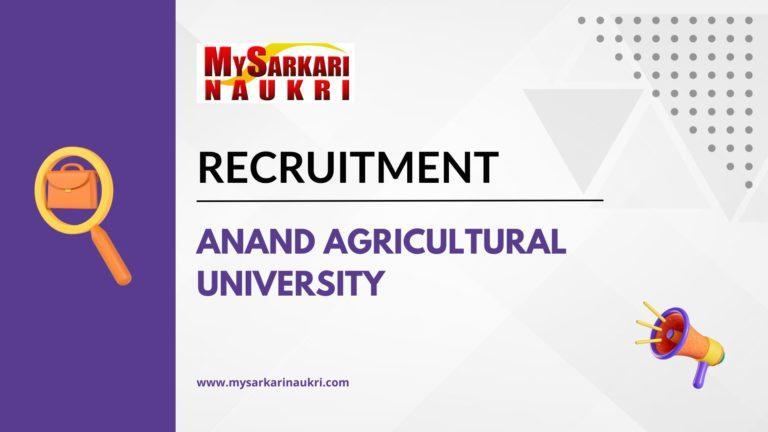 Anand Agricultural University