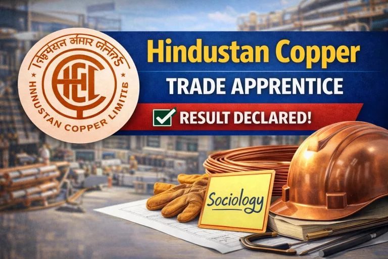 Hindustan Copper Trade Apprentice Result 2026