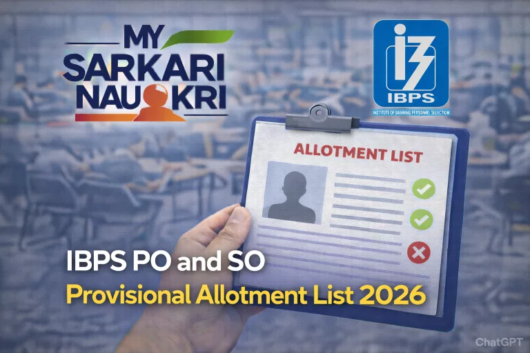 IBPS PO and SO Provisional Allotment List 2026