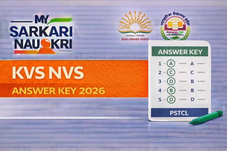 KVS NVS Answer Key 2026