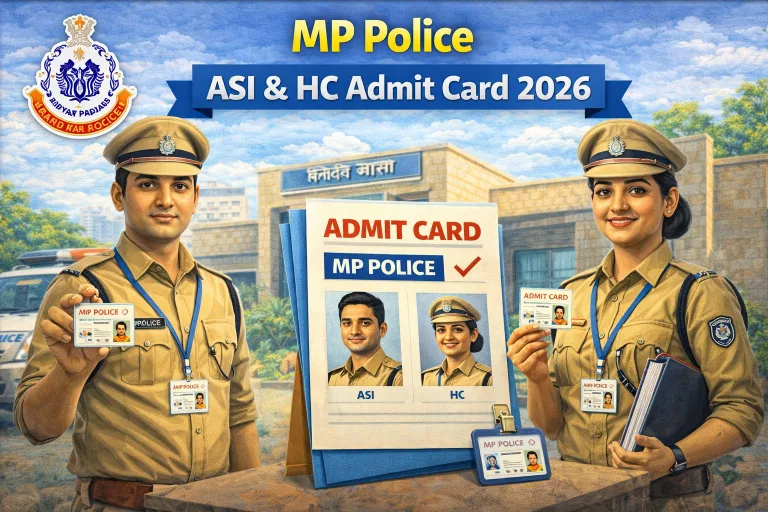 MP Police ASI & HC Admit Card 2026