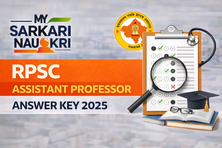 RPSC Assistant Professor Answer Key 2025