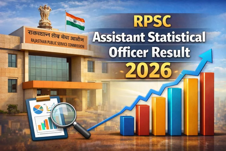 RPSC Assistant Statistical Officer Result 2026