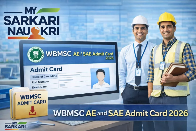WBMSC AE and SAE Admit Card 2026