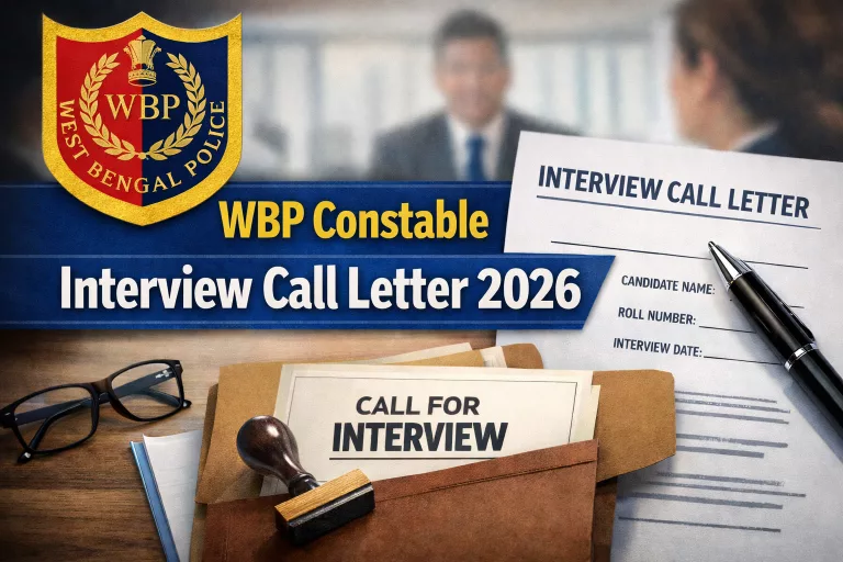 WBP Constable Interview Call Letter 2026